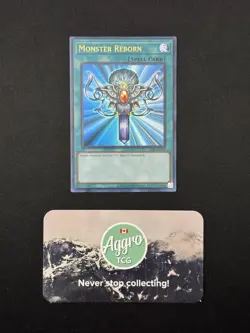 Monster Reborn - Yugioh LOB-EN118 Unlimited Ultra Rare NM - Image 1