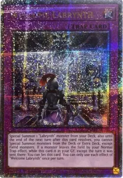Yugioh! LP Welcome Labrynth - BLMR-EN102 - Quarter Century Secret Rare - 1st Edi - Image 1