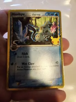 Mimikyu Black Star Promo SWSH136 25th Anniversary Pokemon TCG Card - Image 3