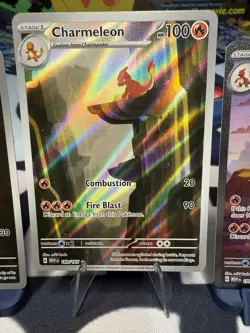 SV Pokemon 151 Charmander, Charmeleon, Charizard EX 168 169 199/165 SEQUENTIAL - Image 3