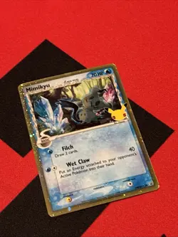 Pokemon TCG Card Celebrations Mimikyu Delta Species SWSH136 Black Star Promo -M5 - Image 2