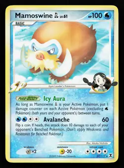 Mamoswine GL 27/111 Rare Rising Rivals Pokemon Card - Image 1