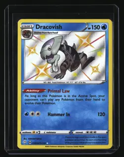 Pokemon DRACOVISH SV036/SV122 (Shining Fates Shiny Vault) Baby Shiny - NM/Mint - Image 1