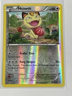 LP Meowth 67/108 - Roaring Skies - Common - Reverse Holo Pokemon Card TCG - VLP - Image 1