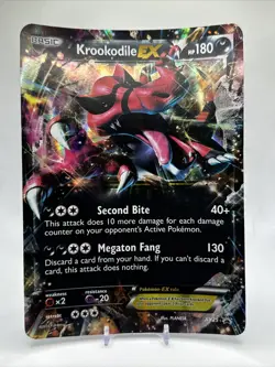 2014 Pokemon Jumbo Oversized Holo Krookodile EX- XY/25 Basic - Image 1