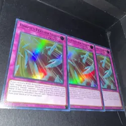 Yugioh Harpie's Feather Storm Ultra Rare Playset X3 Near Mint - Image 1