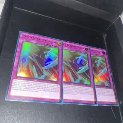 Yugioh Harpie's Feather Storm Ultra Rare Playset X3 Near Mint - Image 2