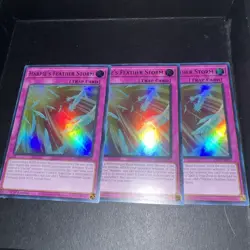 Yugioh Harpie's Feather Storm Ultra Rare Playset X3 Near Mint - Image 4