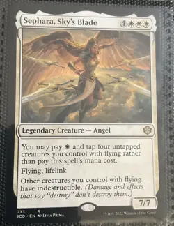 MTG - Sephara, Sky's Blade - Starter Commander Deck SCD - #33 - LP/EX Condition - Image 1