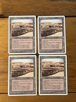 MTG - Magic the Gathering - 4x Strip Mine - Fourth Edition - x4 - Image 1