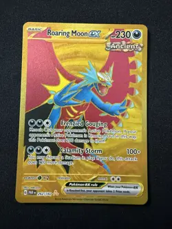 Pokemon TCG Paradox Rift Roaring Moon ex 262/182 Hyper Rare Full Art NM - Image 1