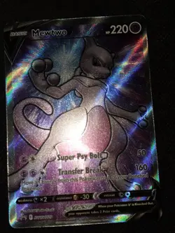 Pokemon Card TCG - Mewtwo V SWSH229 Black Star Promo Sword & Shield Promos NM - Image 1