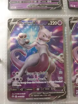 Pokemon Card TCG - Mewtwo V SWSH229 Black Star Promo Sword & Shield Promos NM - Image 3