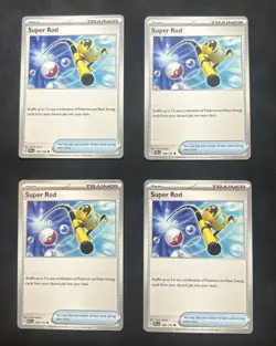 [4x Playset] Super Rod (188/193) SV02: Paldea Evolved (PAL) - Pokemon TCG - Image 1