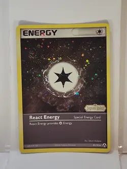 React Energy - 82/92 - Pokemon Legend Maker Reverse Holo Card NM W/Swirl! - Image 1