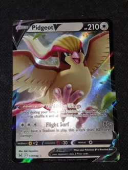 Pidgeot V 137/196 Lost Origin Holo Ultra Rare Pokemon Card TCG English NM - Image 1