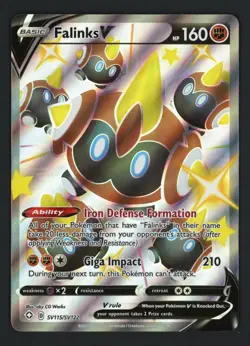 Falinks V SV115/SV122 Shining Fates Shiny Holo Rare Pokemon TCG - Image 1