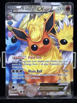 Flareon EX Holo RC28/RC32 Pokemon Generations Radiant Collection 2016 MP - Image 3