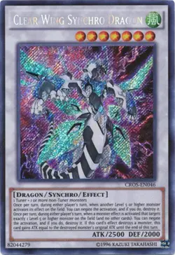 Yugioh! MP Clear Wing Synchro Dragon - CROS-EN046 - Secret Rare - Unlimited Edit - Image 1