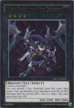 Yugioh! MP Dark Rebellion Xyz Dragon - NECH-EN053 - Ultimate Rare - Unlimited Ed - Image 1