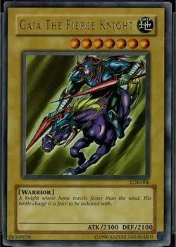 Yugioh! MP Gaia The Fierce Knight - LOB-006 - Ultra Rare - Unlimited Edition Mod - Image 1