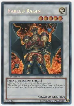 Yugioh! MP Fabled Ragin - HA03-EN058 - Secret Rare - Unlimited Edition Moderatel - Image 1