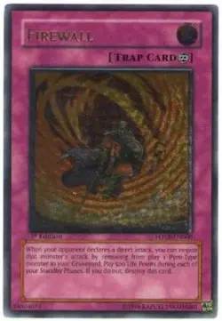 Yugioh! MP Firewall - FOTB-EN060 - Ultimate Rare - 1st Edition Moderately Played - Image 1