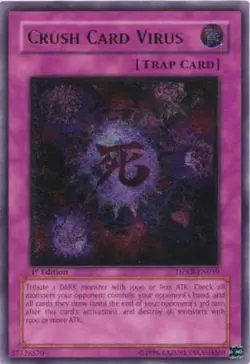 Yugioh! MP Crush Card Virus - DPKB-EN039 - Ultimate Rare - 1st Edition Moderatel - Image 1