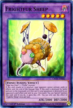 Yugioh! MP Frightfur Sheep - CROS-EN042 - Super Rare - 1st Edition Moderately Pl - Image 1