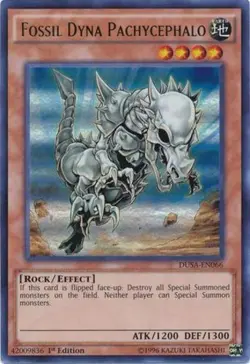 Yugioh! MP Fossil Dyna Pachycephalo - DUSA-EN066 - Ultra Rare - 1st Edition Mode - Image 1