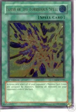 Yugioh! MP Flash of the Forbidden Spell - CDIP-EN038 - Ultimate Rare - Unlimited - Image 1