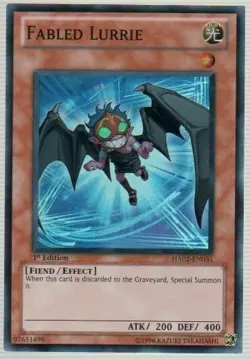 Yugioh! MP Fabled Lurrie - HA02-EN031 - Super Rare - 1st Edition Moderately Play - Image 1