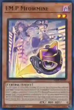 Yugioh! MP EM:P Meowmine - PHNI-EN032 - Ultra Rare - 1st Edition Moderately Play - Image 1