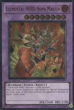 Yugioh! MP Elemental HERO Nova Master - GENF-EN093 - Ultimate Rare - 1st Edition - Image 1