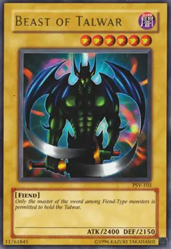 Yugioh! MP Beast of Talwar - PSV-103 - Ultra Rare - Unlimited Edition Moderately - Image 1