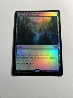 Botanical Sanctum - Outlaws of Thunder Junction Foil MTG Plus Bonus Card!!! - Image 1