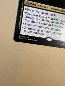 MTG Glissa Sunslayer ONE 202/271 R NM PROMO Pack Regular Rare - Image 3
