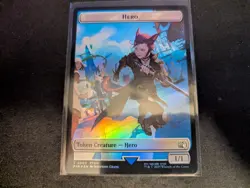 MTG Magic the Gathering FOIL Hero 0003 / Knight Token FIN! - Image 1