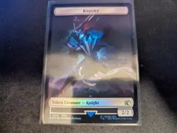 MTG Magic the Gathering FOIL Hero 0003 / Knight Token FIN! - Image 2