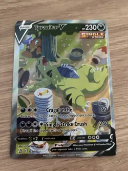 Tyranitar v Full Art Alternate Battle Styles 155/163 Pokemon Card Rare Holo - Image 2