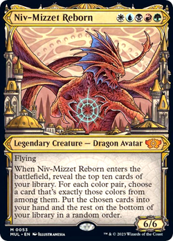 MTG Niv-Mizzet Reborn 53 Mythic Foil Multiverse Legends - Image 1