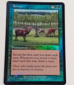 FOIL "Rowen " Magic The Gathering Enchantment Card - Image 1