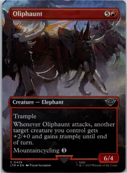 Magic The Gathering Oliphaunt Borderless 426 The Lord of the Rings Foil - Image 1