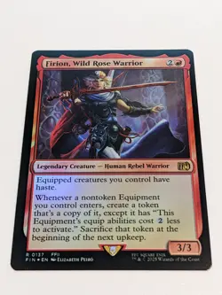 Firion, Wild Rose Warrior Rare FOIL: Final Fantasy Universes Beyond MTG (NM) - Image 1