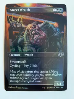 Street Wraith (429) *FOIL* BORDERLESS DMR MTG NM/MT Dominaria Remastered Cmb Shp - Image 1
