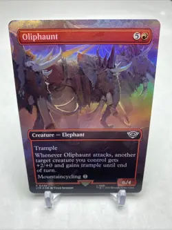 Oliphaunt (Borderless) Lord of the Rings Foil #0426 Mint / NM - Image 1