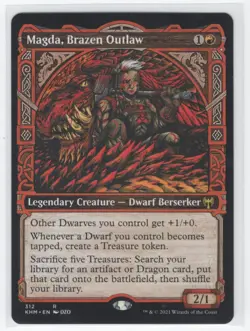 #312 2021 Kaldheim Magda, Brazen Outlaw Rare - Image 1