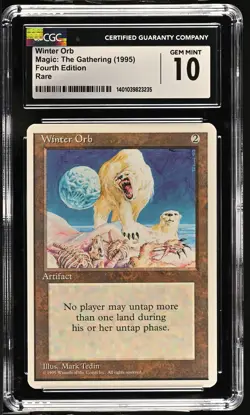 WINTER ORB 4th Edition Rare CGC 10 Gem Mint Vintage MTG [Nostalgium] - Image 1