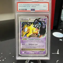 PSA 9 Giratina LVL x 124/127 Platinum Holo 2009 Pokemon Card MINT LOW POP - Image 1
