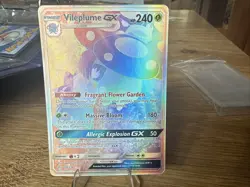 Pokemon! Vileplume GX 250/236 - Secret Rainbow Rare - Cosmic Eclipse - NM/Mint - Image 1